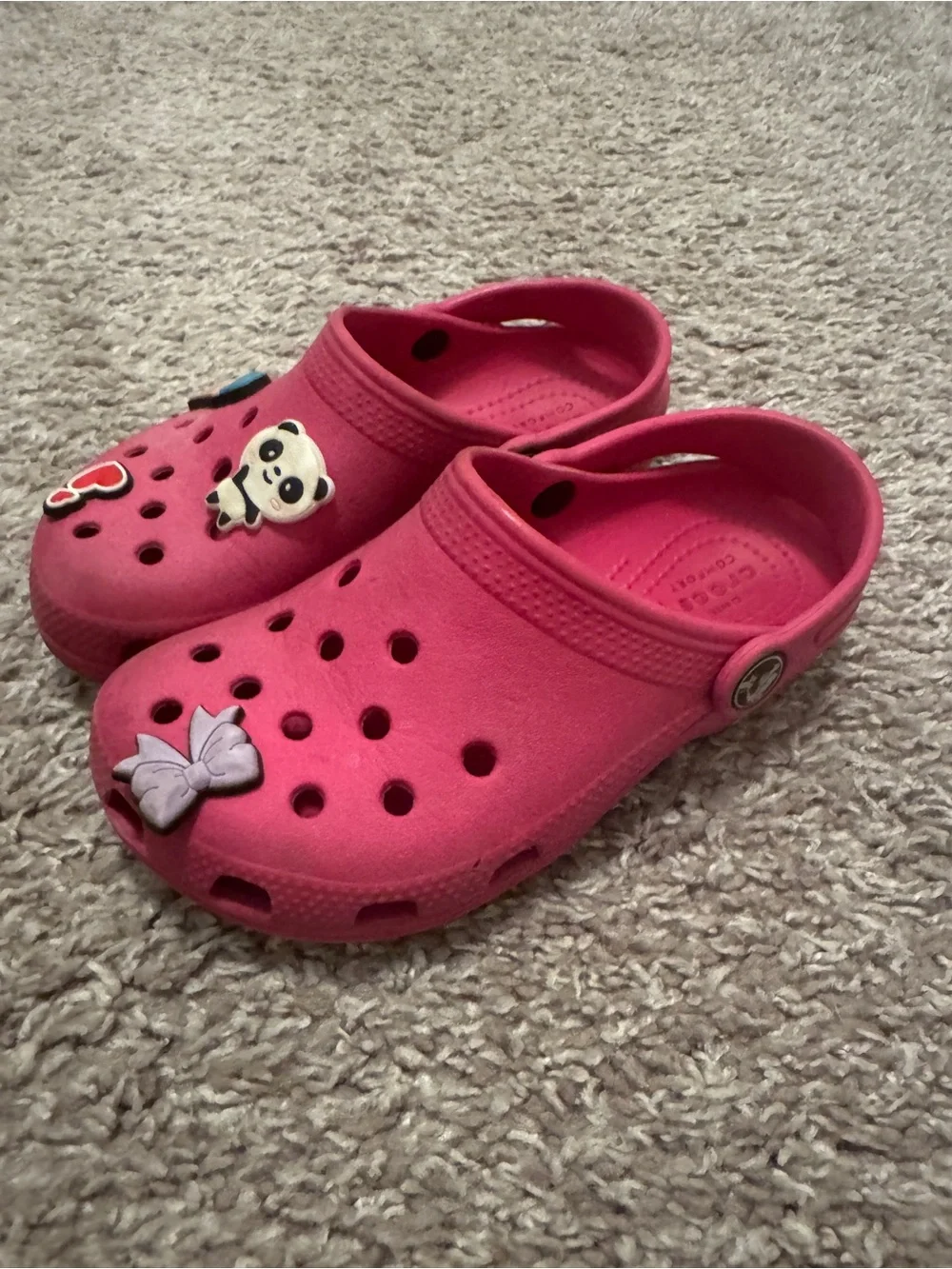 Kids pink Crocs